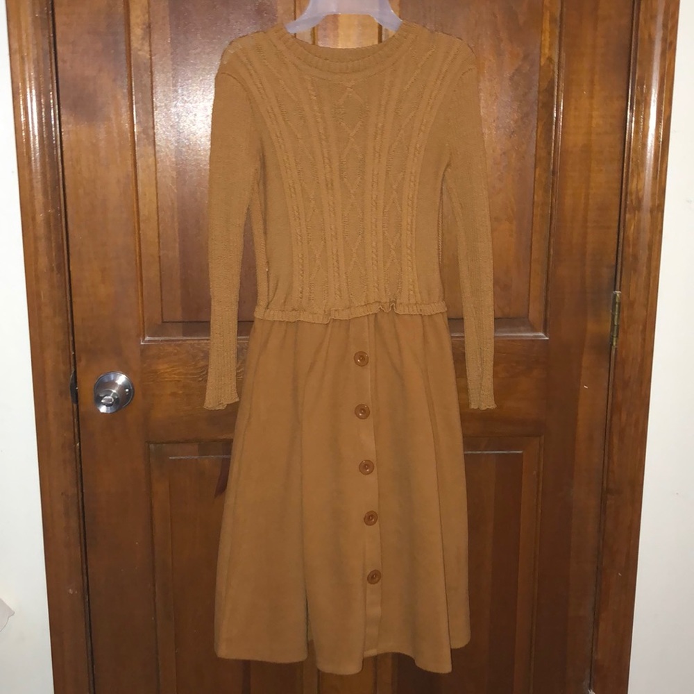 Dark Tan sweater dress